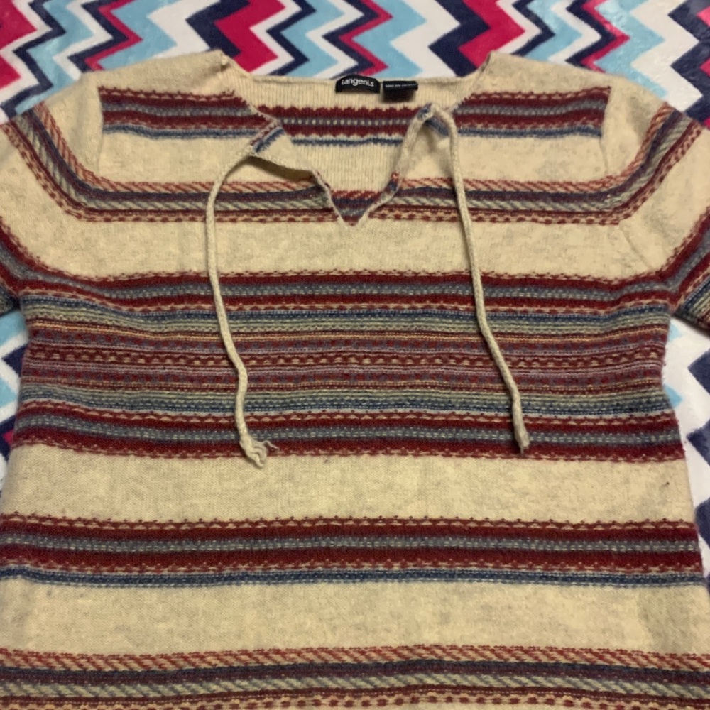 Women’s Large long sleeve lambs wool sweater